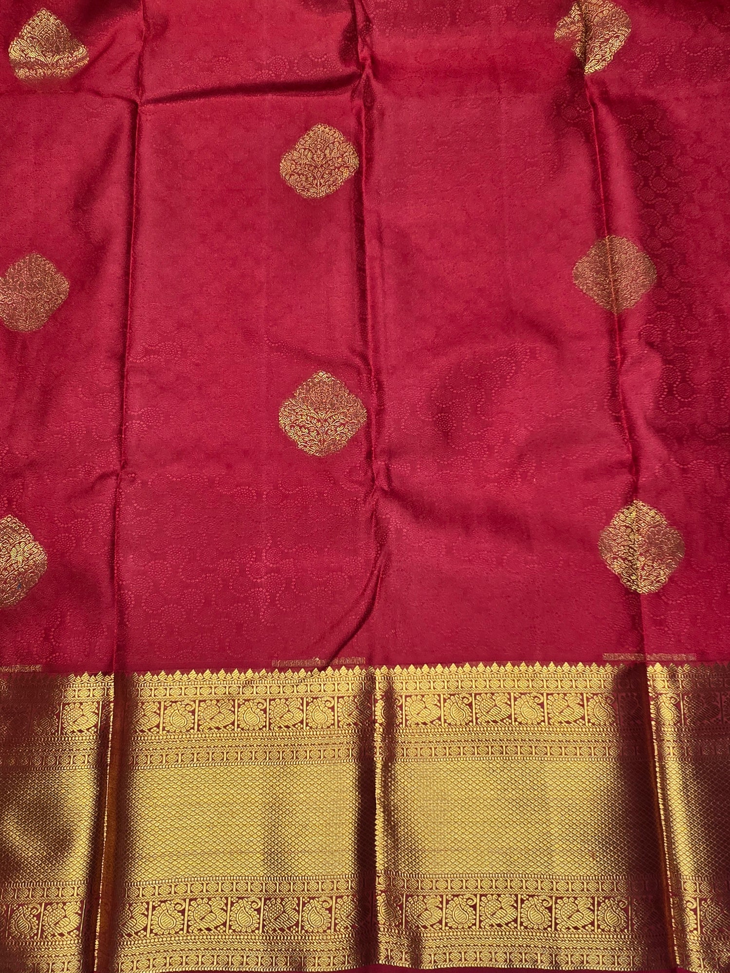 Red Kanchipuram Saree