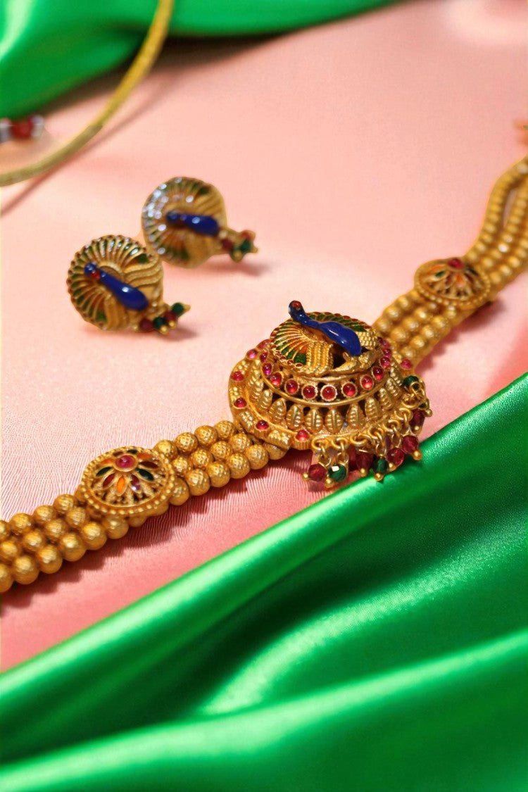 Royal Peacock Gold-Plated Haram