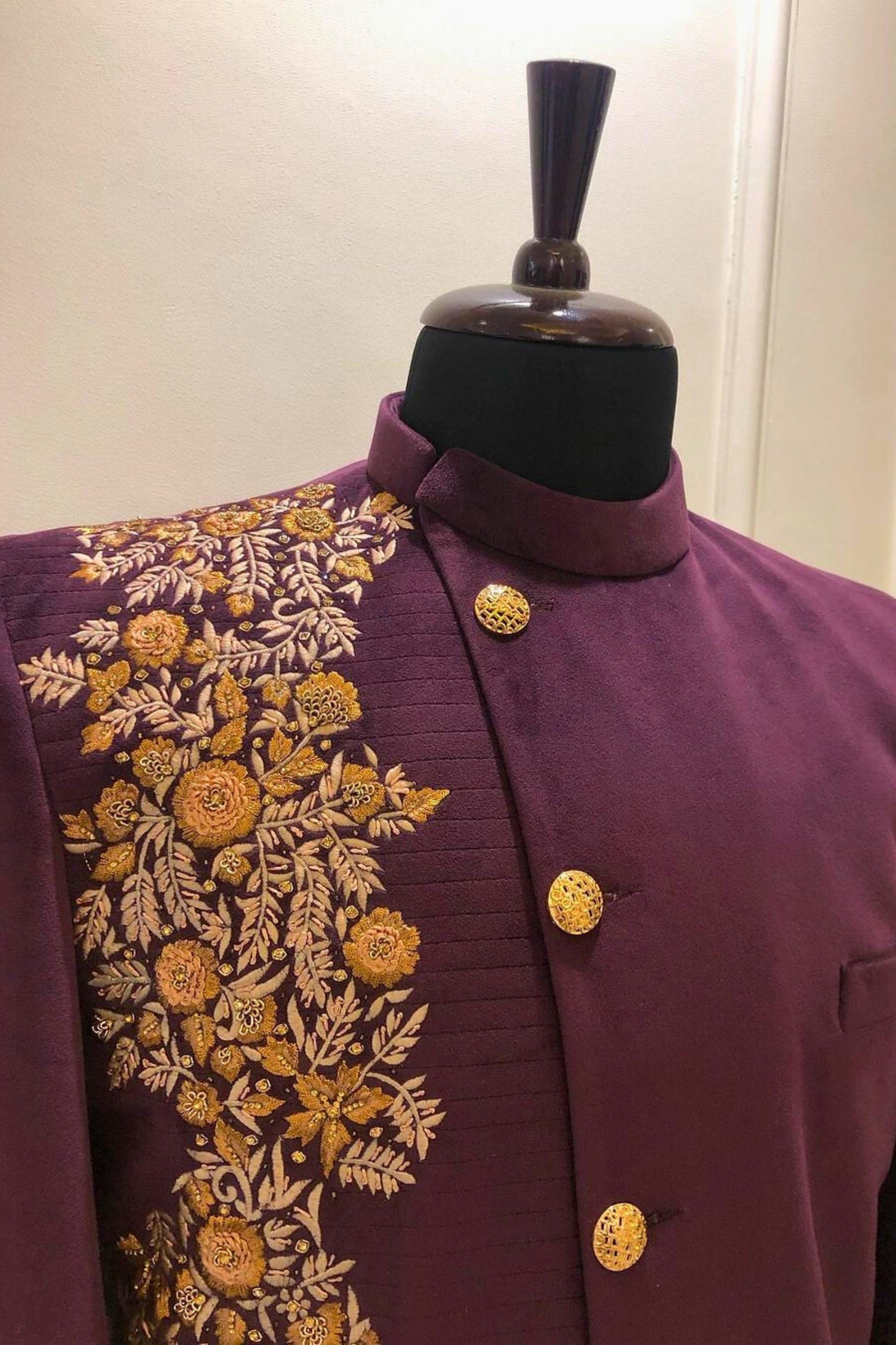 Regal Majesty – Purple Sherwani