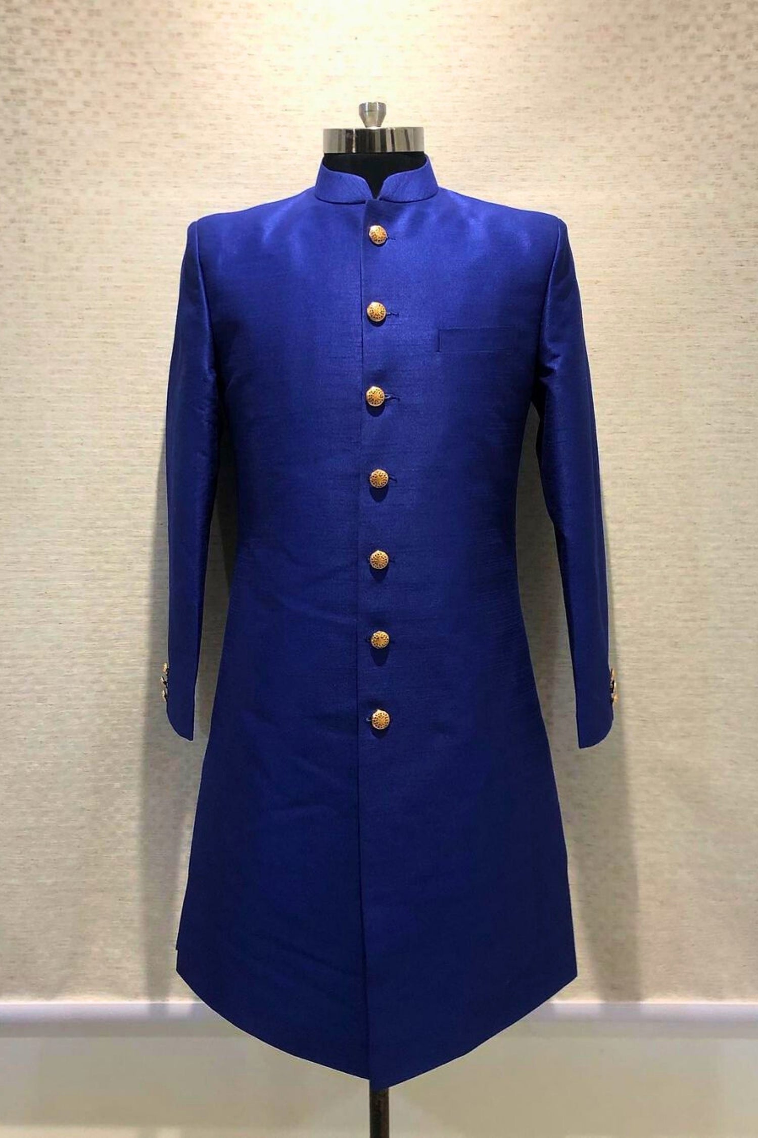 Imperial Elegance – Royal Blue Sherwani