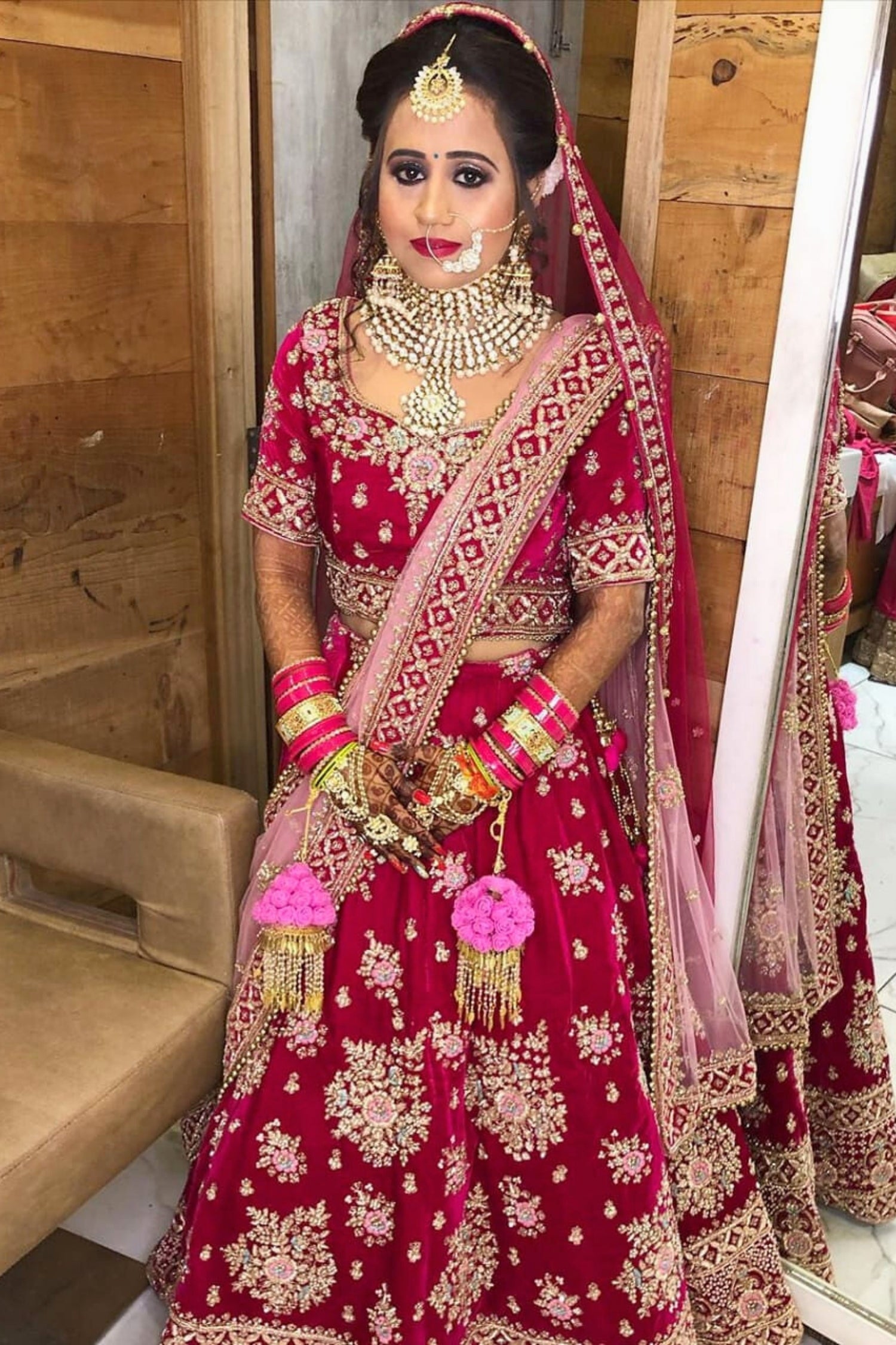 Scarlet Blossom Bridal Lehenga