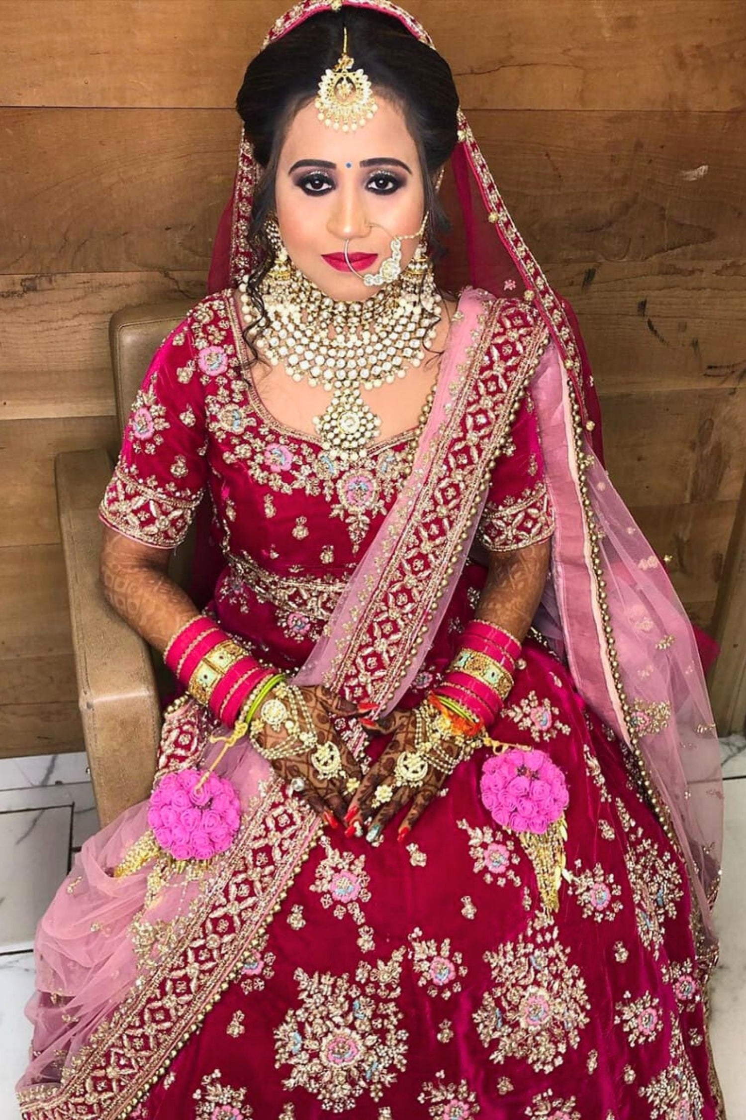 Scarlet Blossom Bridal Lehenga