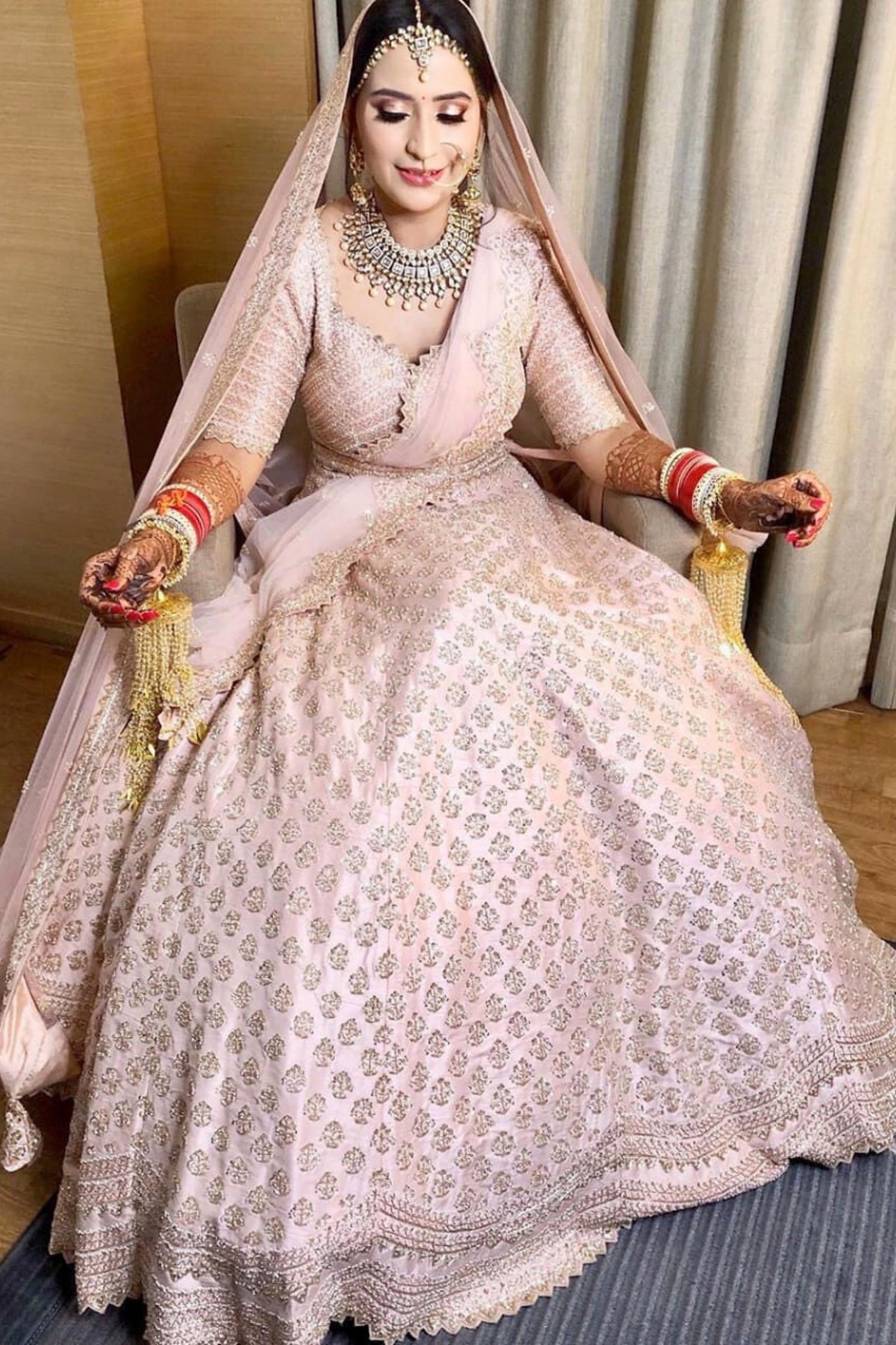 Ethereal Pastel Chasenet Bridal Lehenga