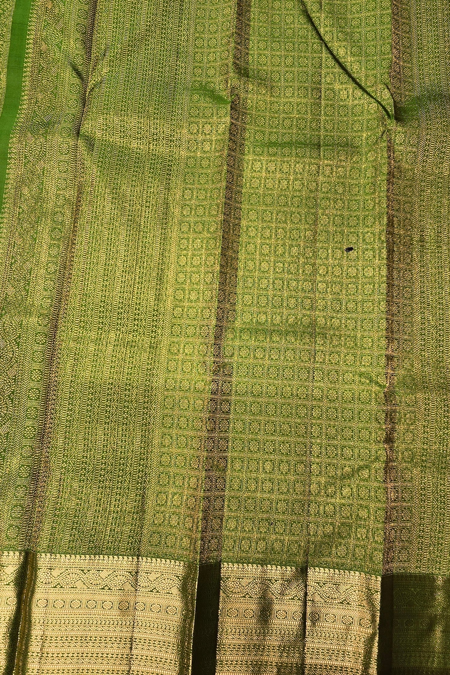Regal Olive Green Kanchipuram Saree