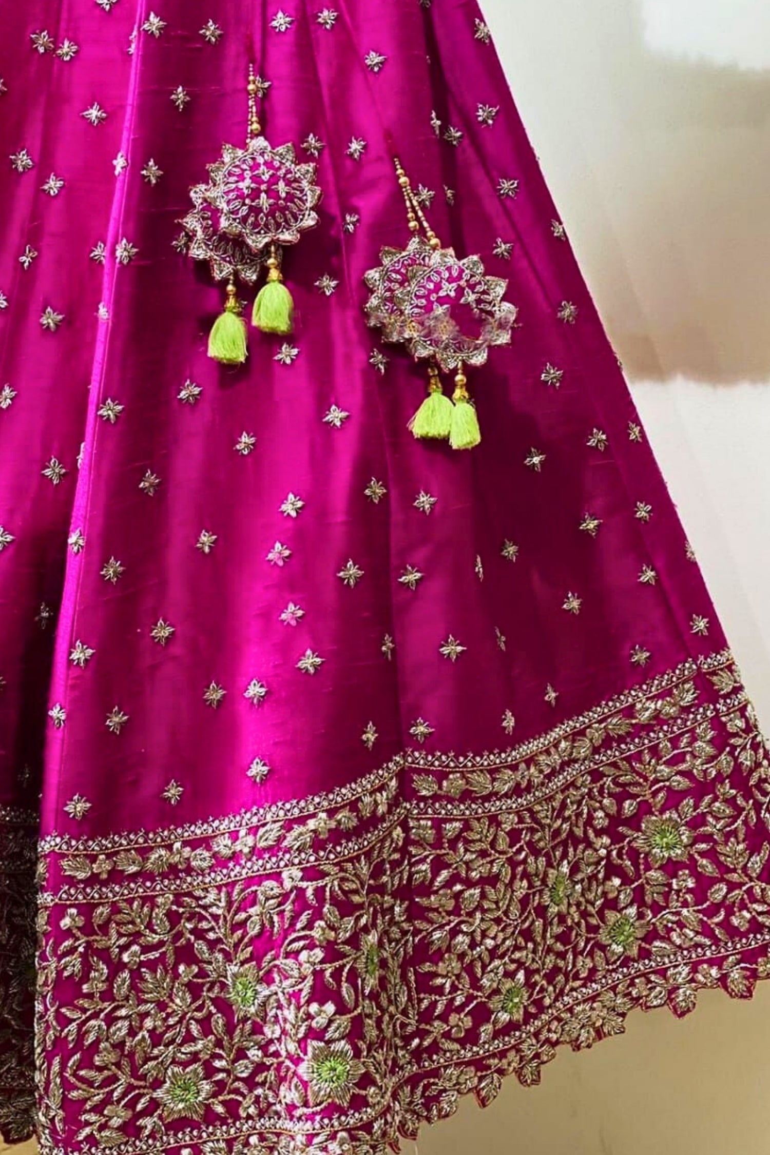 Regal Pink Embellished Bridal Lehenga