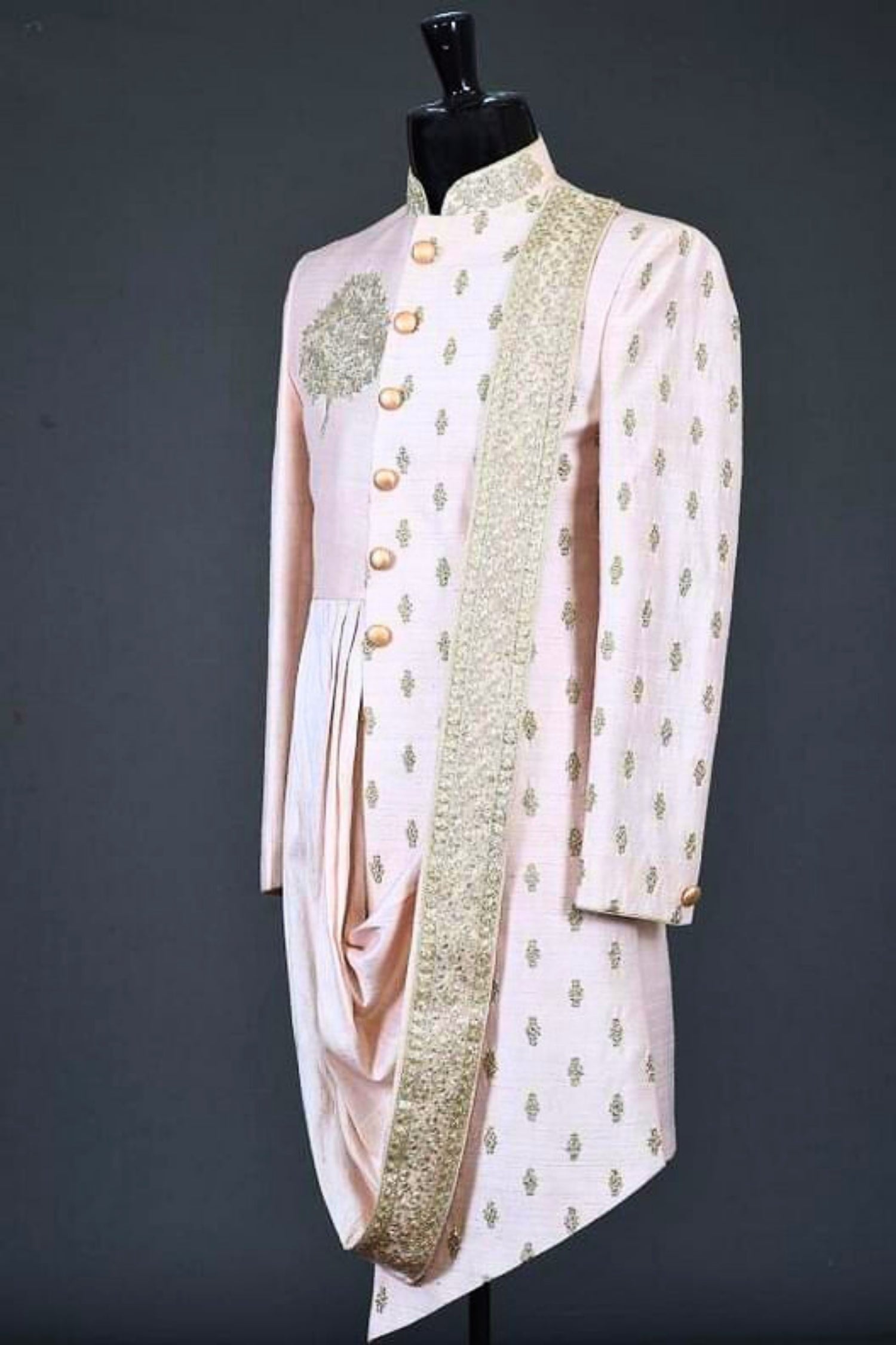 Lavender Blush Groom Sherwani
