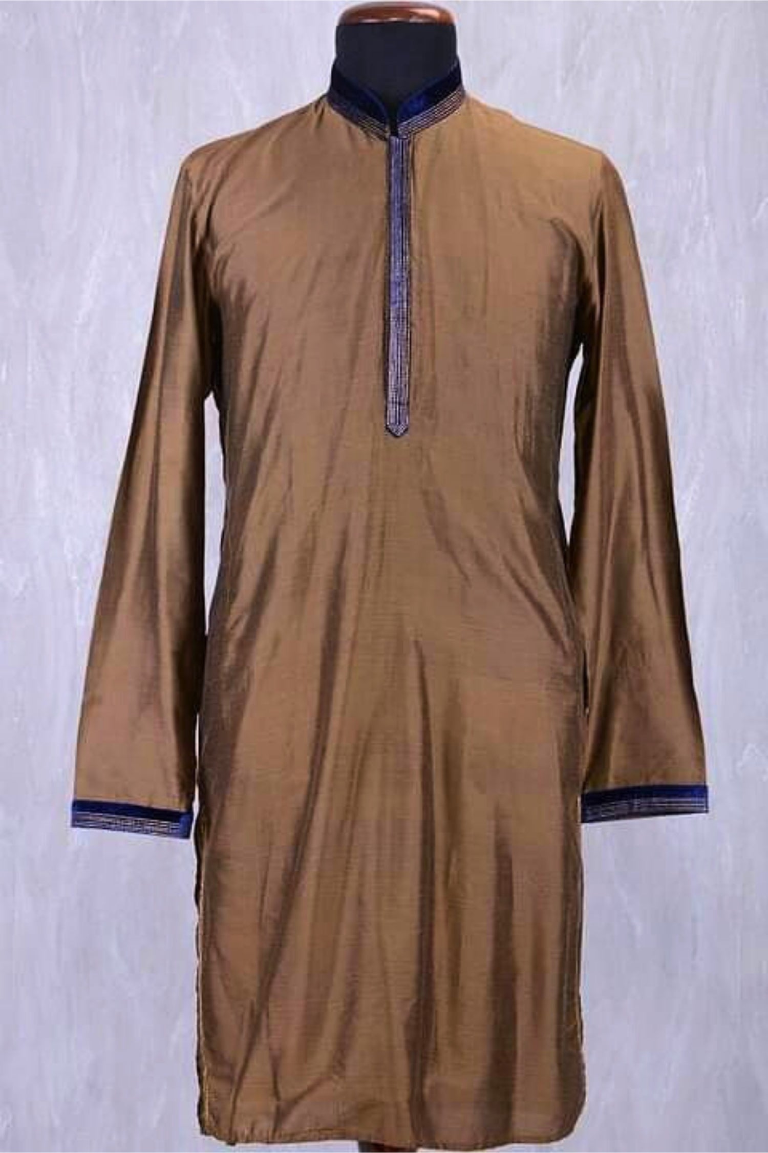 Midnight Blue Sherwani with Zari Highlights