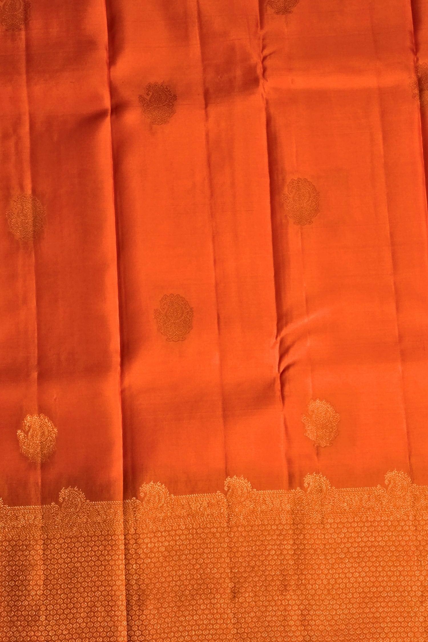 Crimson Red Kanchipuram Silk Saree
