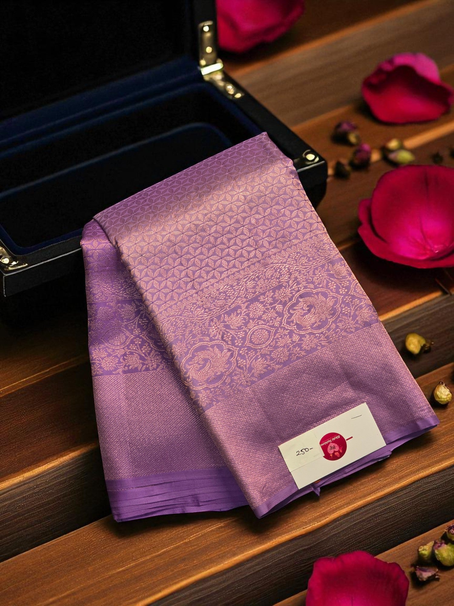 Royal Purple Full Design Kanchipuram Silk Saree