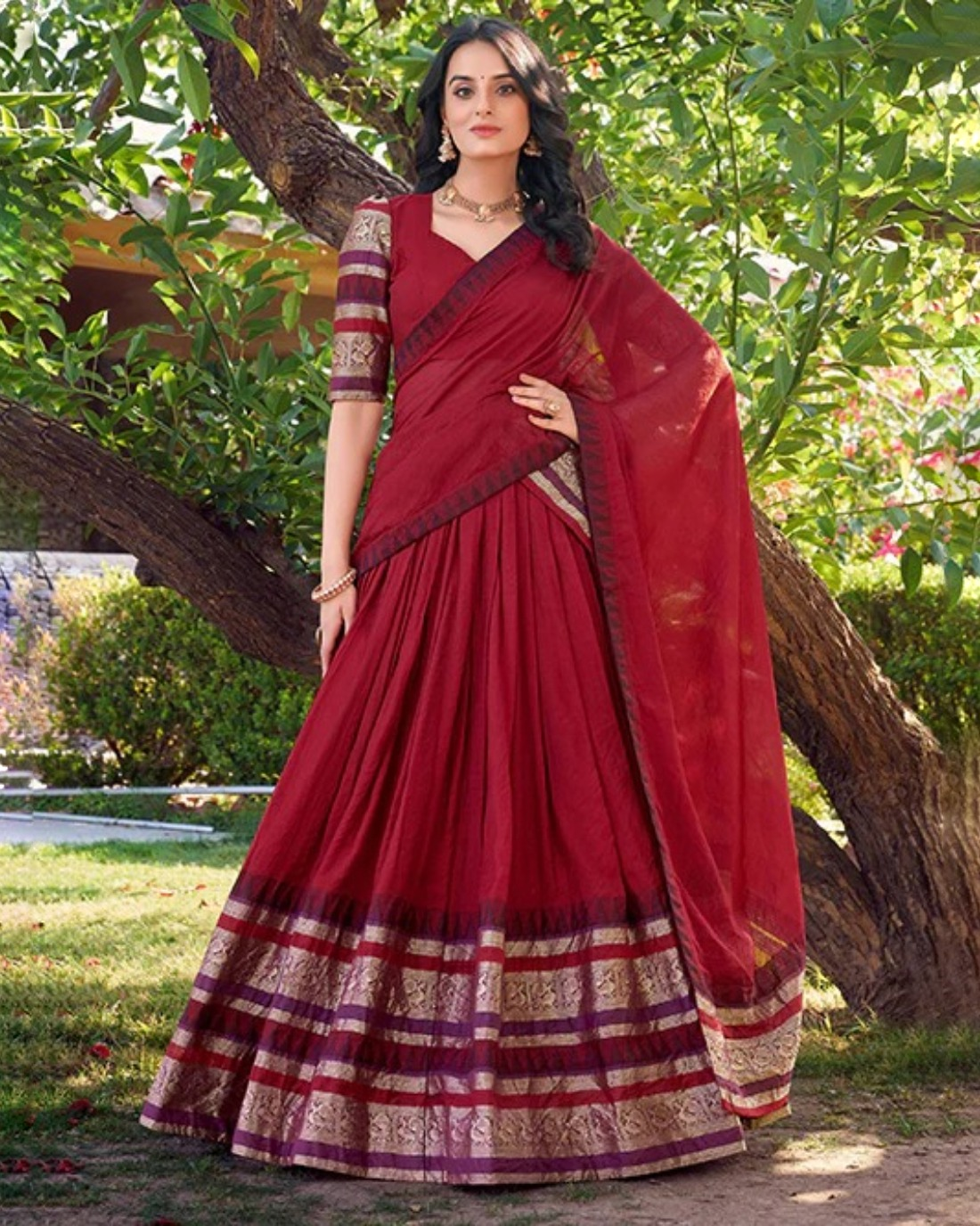 Navratri Fashion 2025: Trendy Half Saree Inspirations