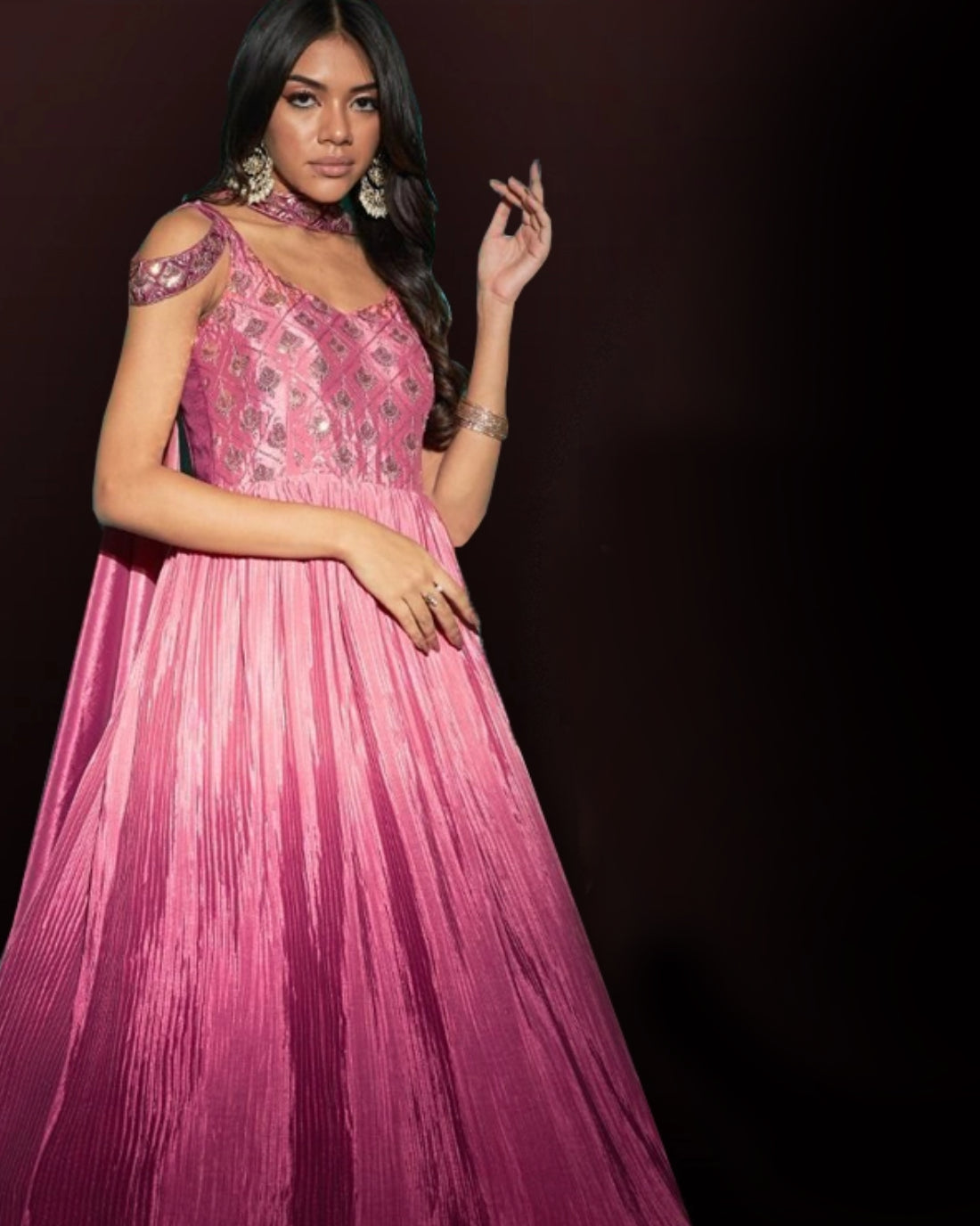 Fusion Fashion: Where Western Gowns Meet Indian Ethnic Elegance