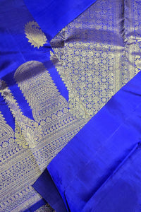 Royal Blue Kanchipuram Silk Saree with Timeless Elegance