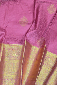 Pink Saree with Rich Gold Border