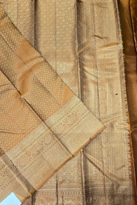 Orange Pastel Kanchipuram Saree