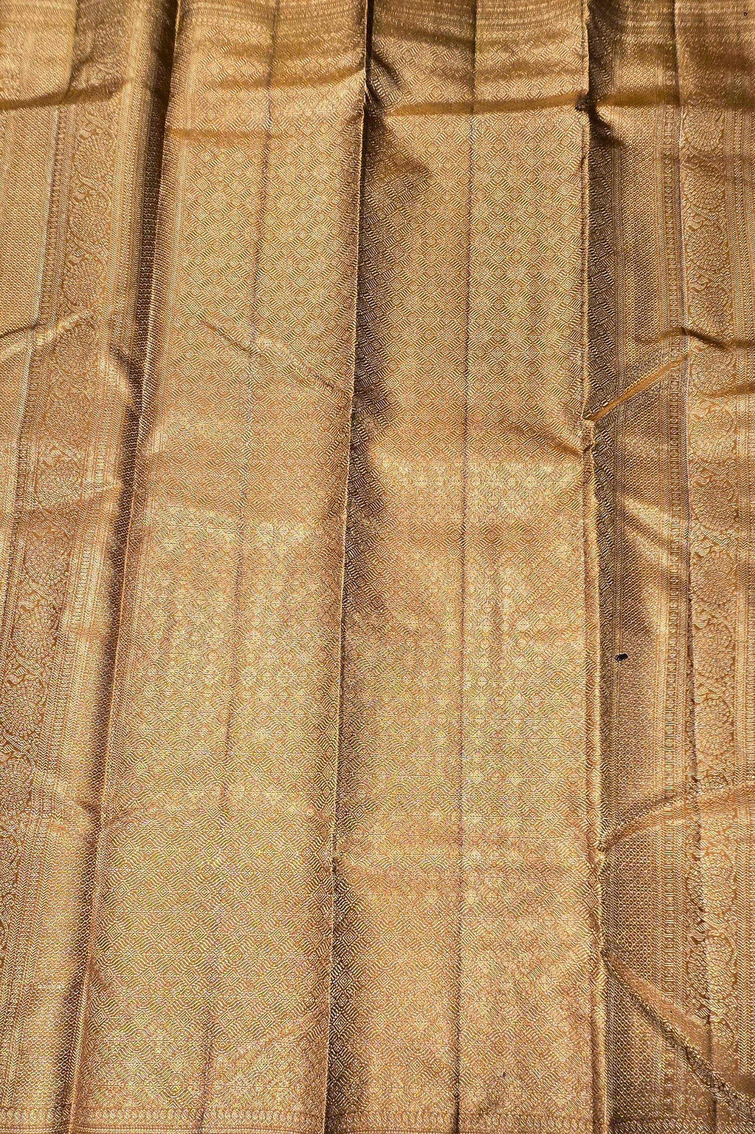 Orange Pastel Kanchipuram Saree