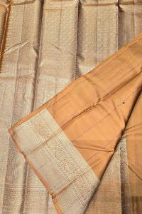 Orange Pastel Kanchipuram Saree