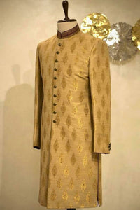 Light Taupe Sherwani Rich Look