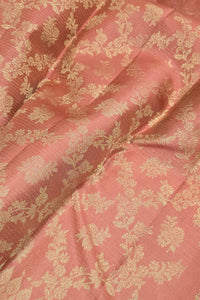 Royal Rosewood Kanchipuram Silk Saree with All-Over Gold Weaving