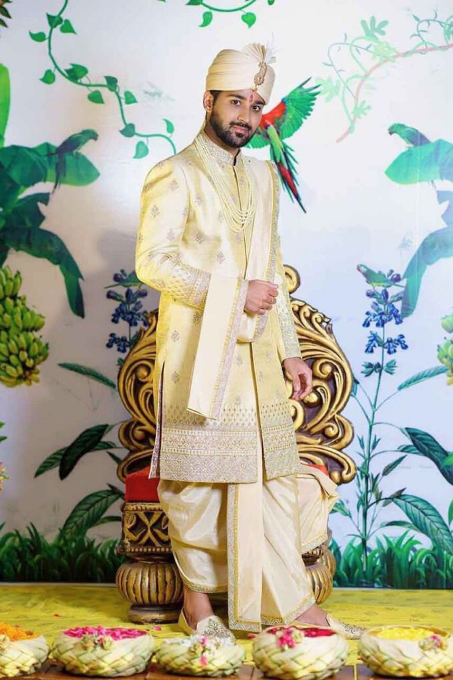 Regal Ivory Elegance Sherwani