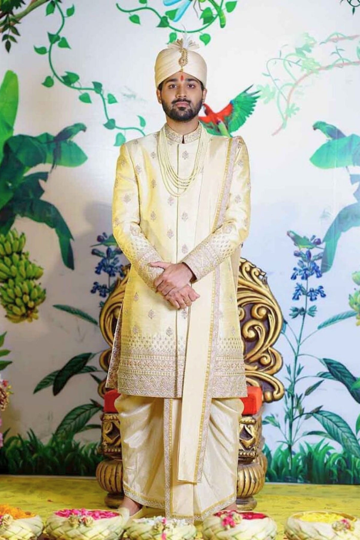 Regal Ivory Elegance Sherwani