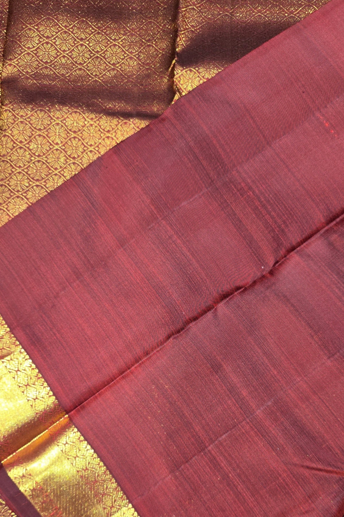 Classic Red Kanchipuram Silk Saree with Gold Border