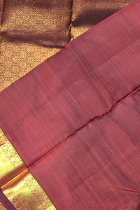 Classic Red Kanchipuram Silk Saree with Gold Border