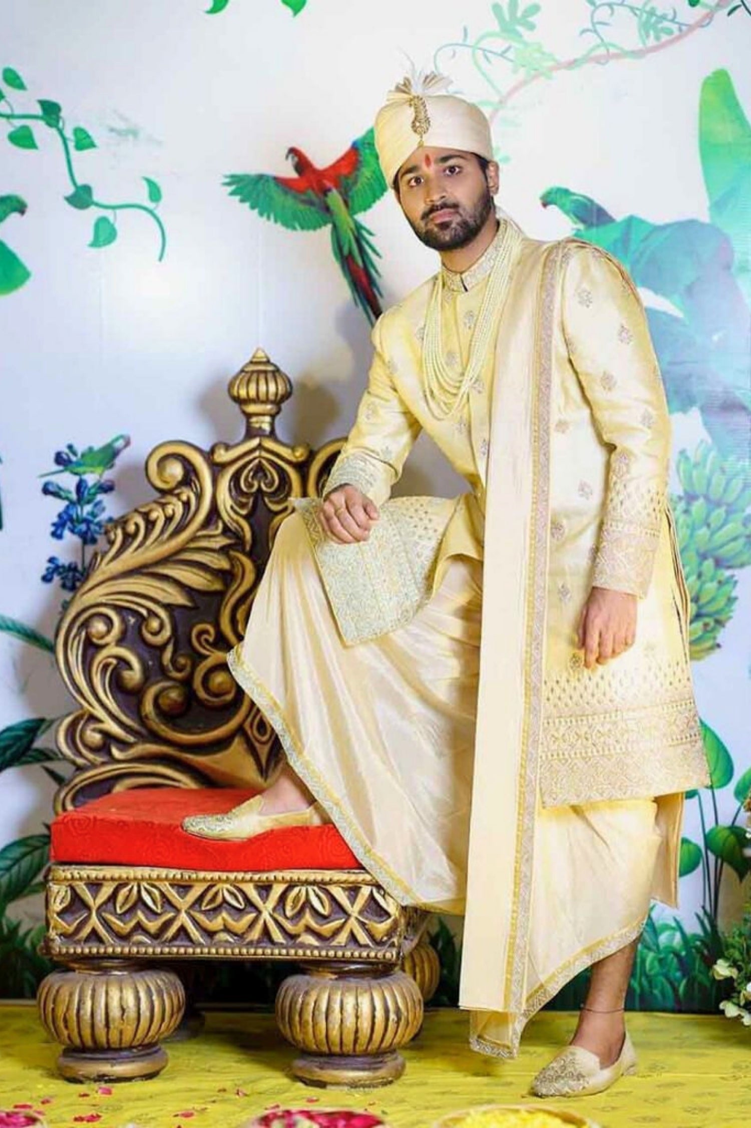 Regal Ivory Elegance Sherwani