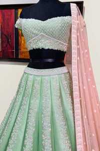 Laurel Grace Lehenga with Light Pink Dupatta