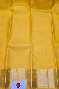 Elegant Yellow Kanchipuram Silk Saree