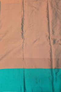 Traditional Red Semi Silk Saree with Contrasting Green Border