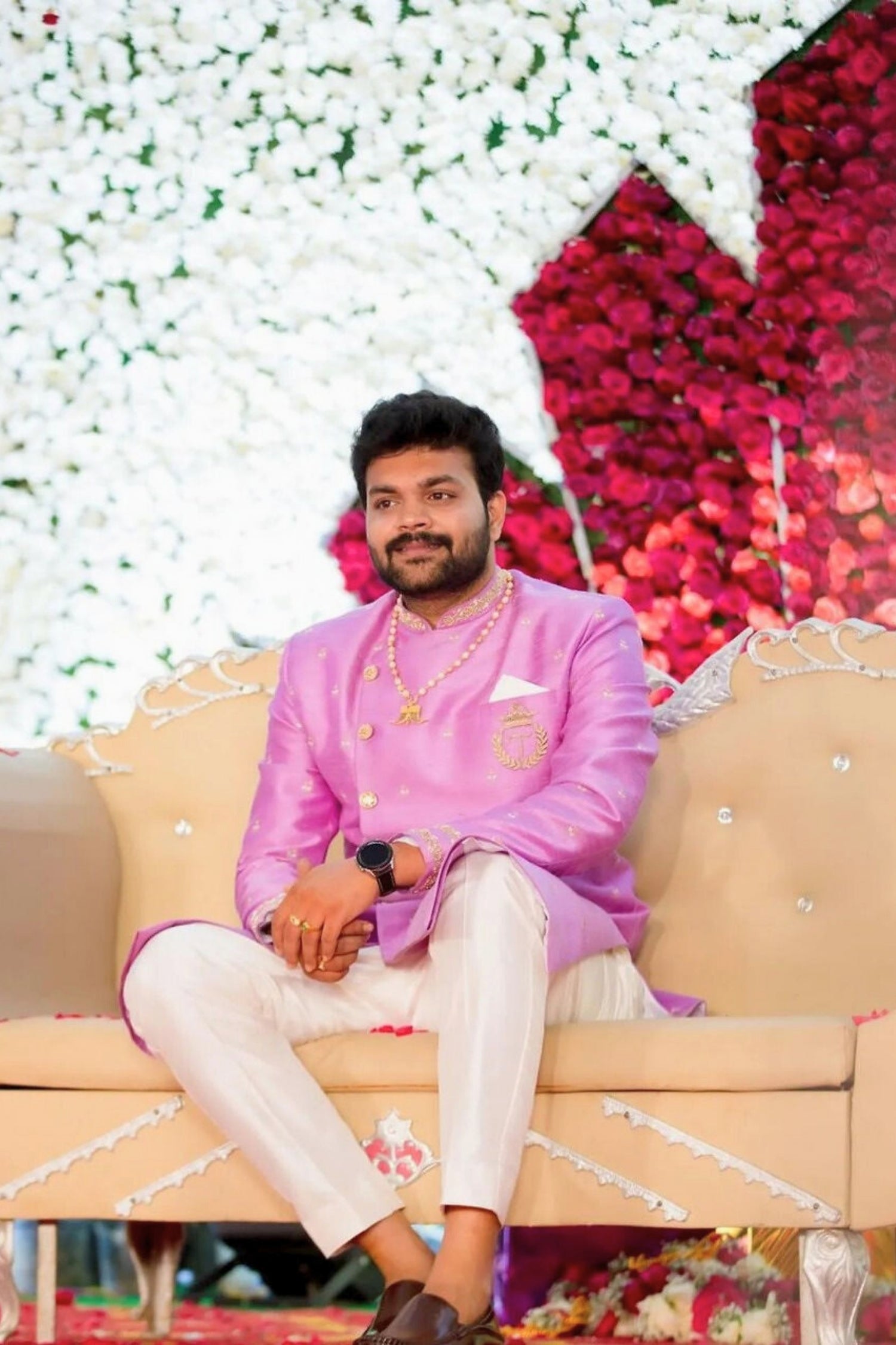 Lavender Royal Elegance Groom Sherwani