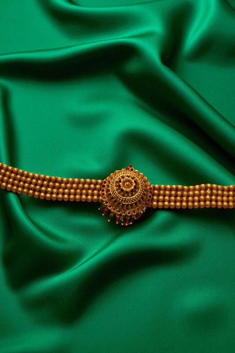 Aurelia Women’s Gold-Plated Choker Necklace with Earrings