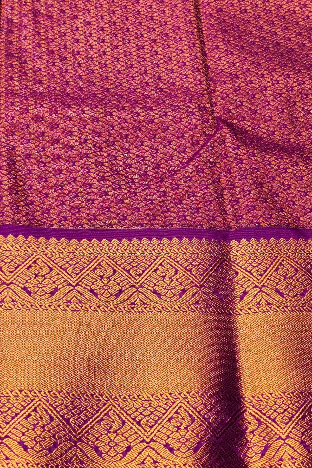 Traditional fabric with a patterned border