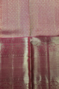 Majestic Red Kanchipuram Silk Saree with Gold Elegance