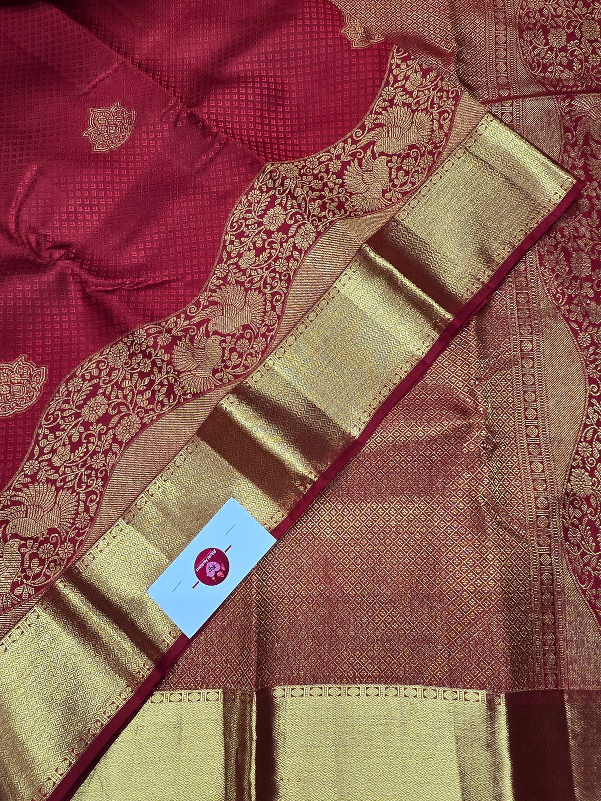 Elegant Red Kanjipuram Saree