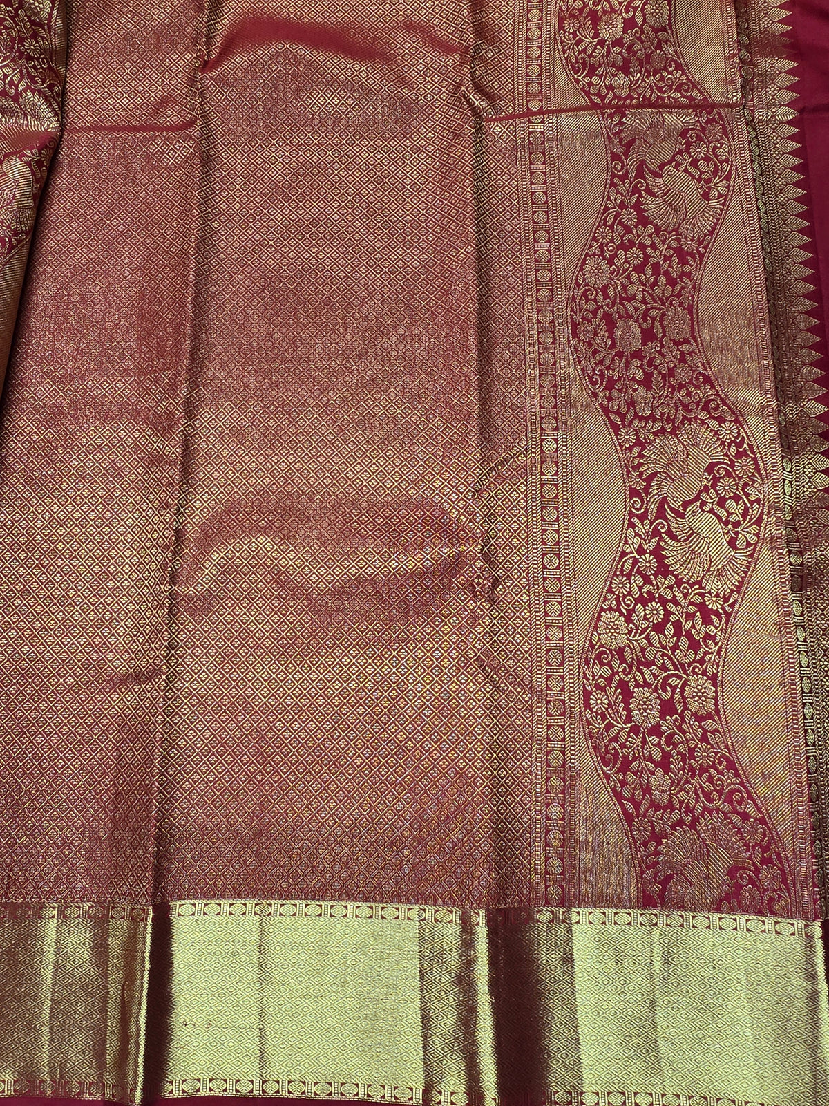 Elegant Red Kanjipuram Saree