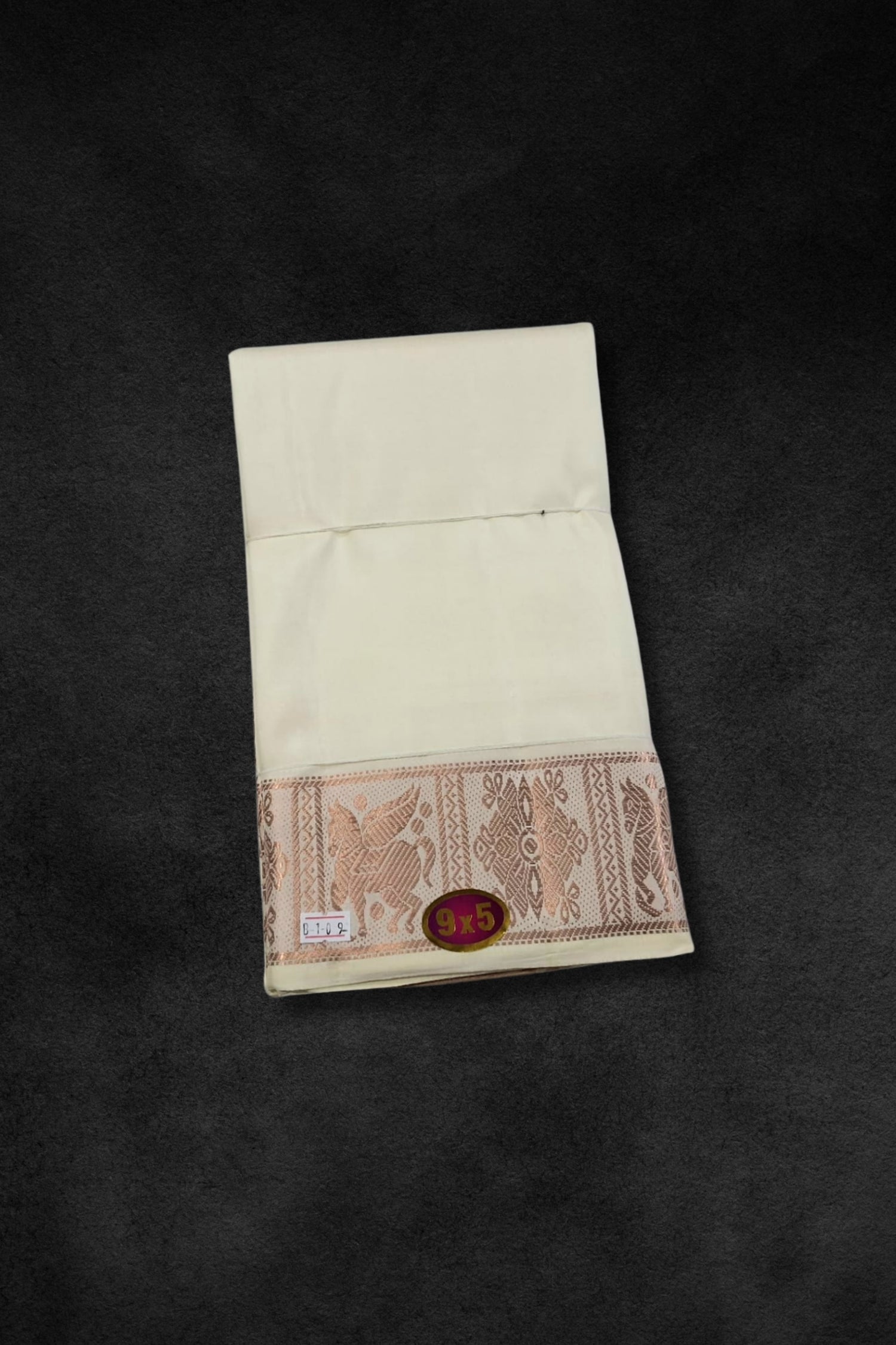 Royal Charm: Pure Cotton Vesti with Opulent Gold Zari Border