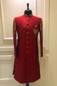 Royal Radiance – Reddish Sherwani
