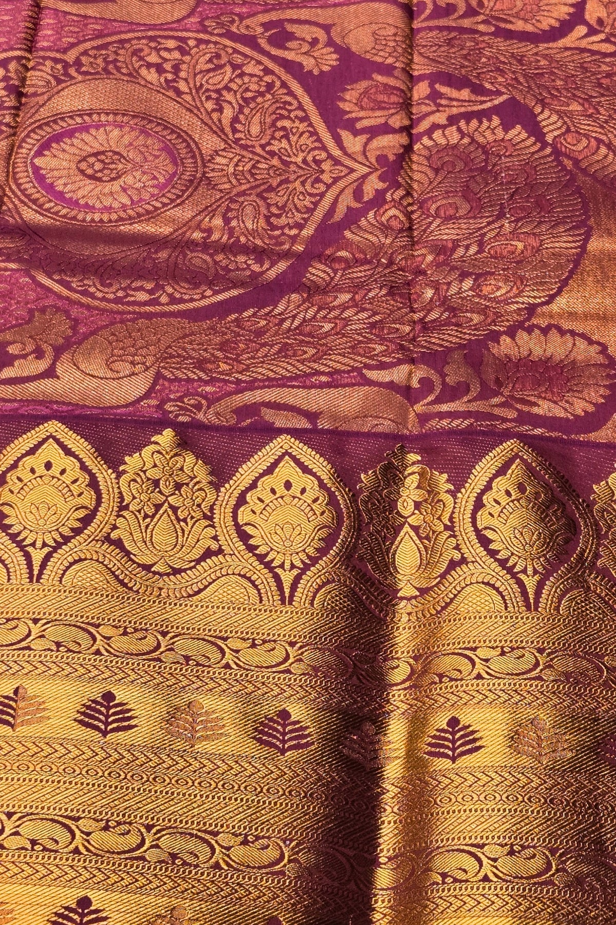 Radiant Yellow Semi Kanchi Silk Saree with Pink Border
