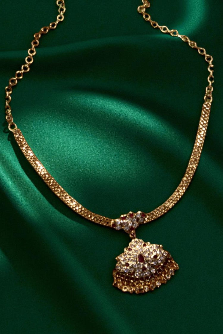 Ethereal Glow White & Pink Stone Necklace