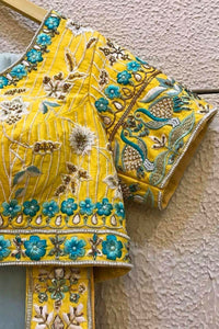 Yellow Bridal Lehenga with Full Embroidery & Sequin Work