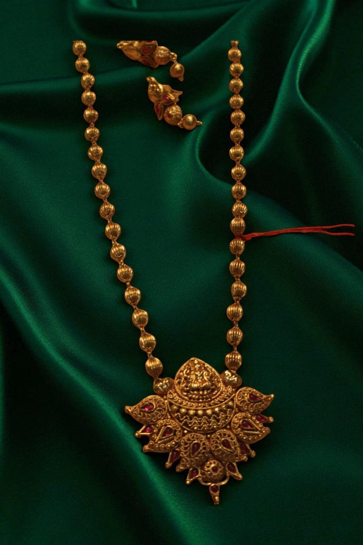 Eternal Grace Gold-Plated Haram with Earrings