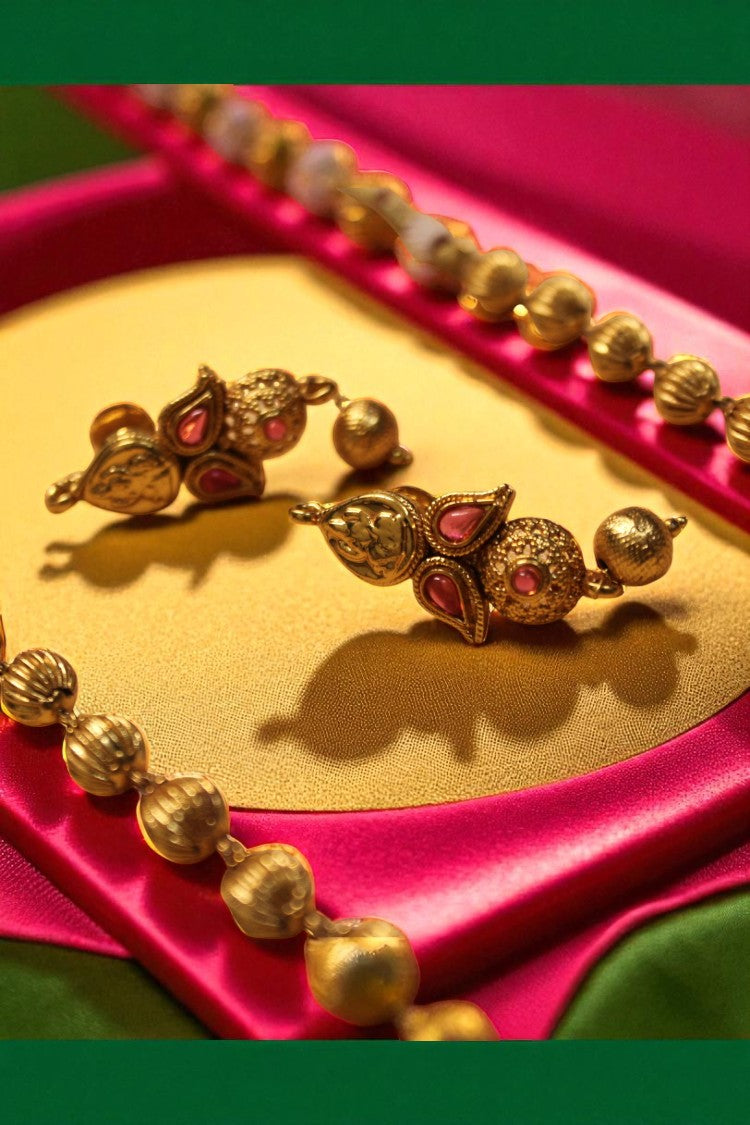 Eternal Grace Gold-Plated Haram with Earrings