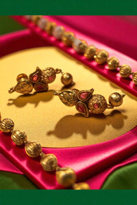 Eternal Grace Gold-Plated Haram with Earrings