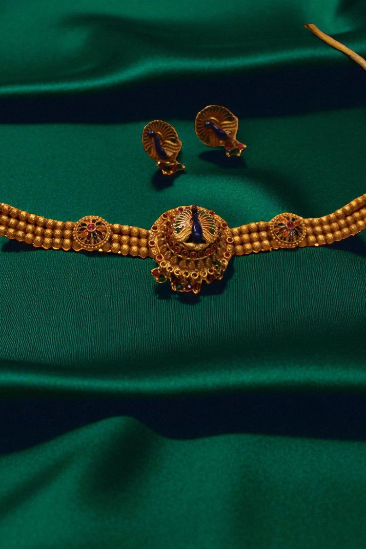 Royal Peacock Gold-Plated Haram