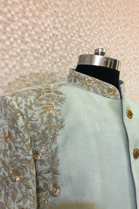 Regal Sophistication – Laurel Green Sherwani