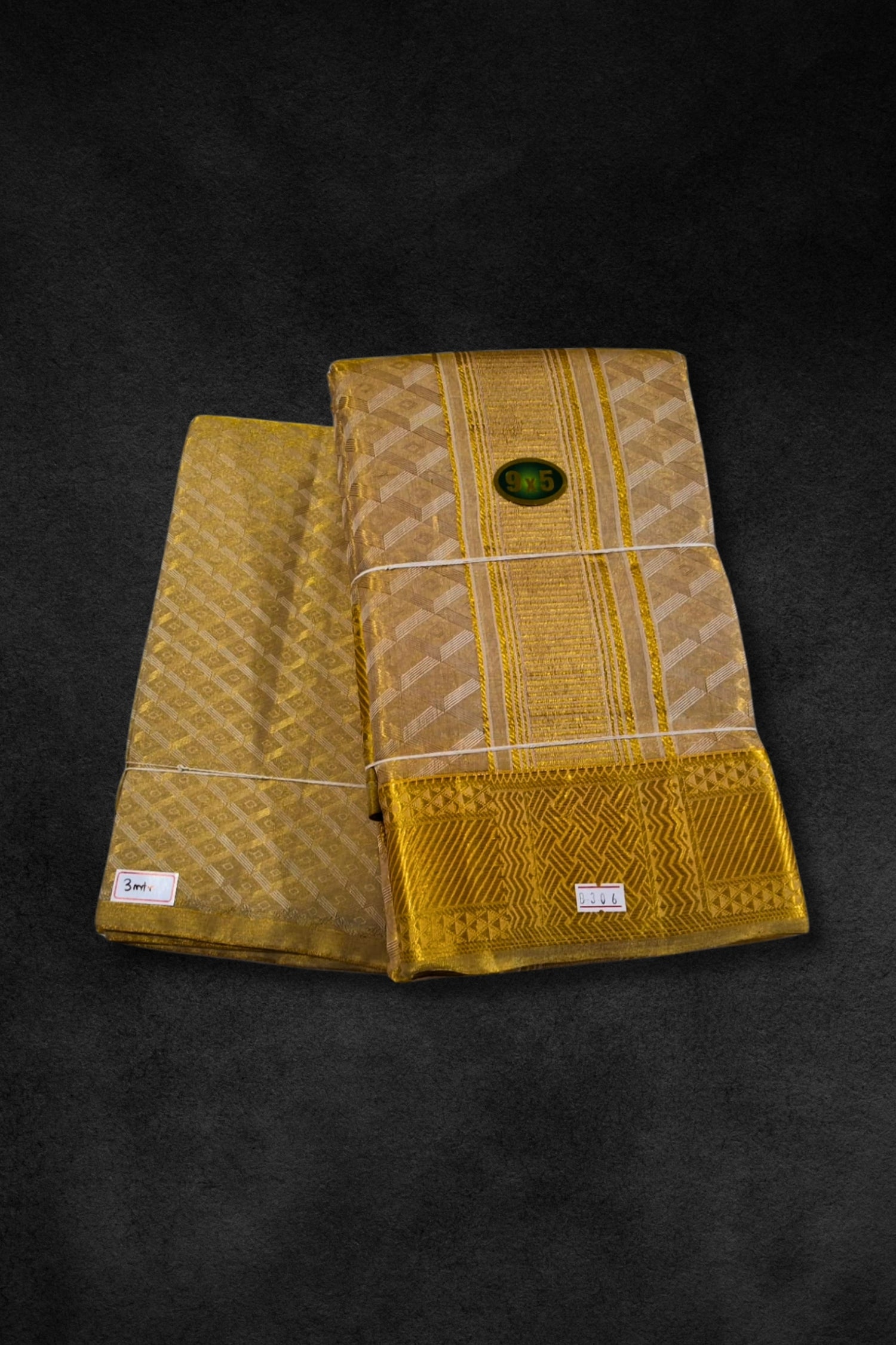 Pure Gold Color Vesti with Rich Gold Border