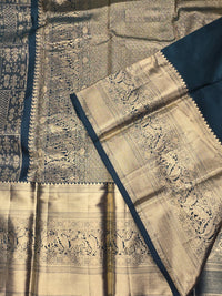 Dark Green Kanjipuram Saree