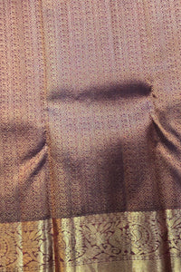 Maroon Kanchipuram Silk Saree with Elegant Gold Border