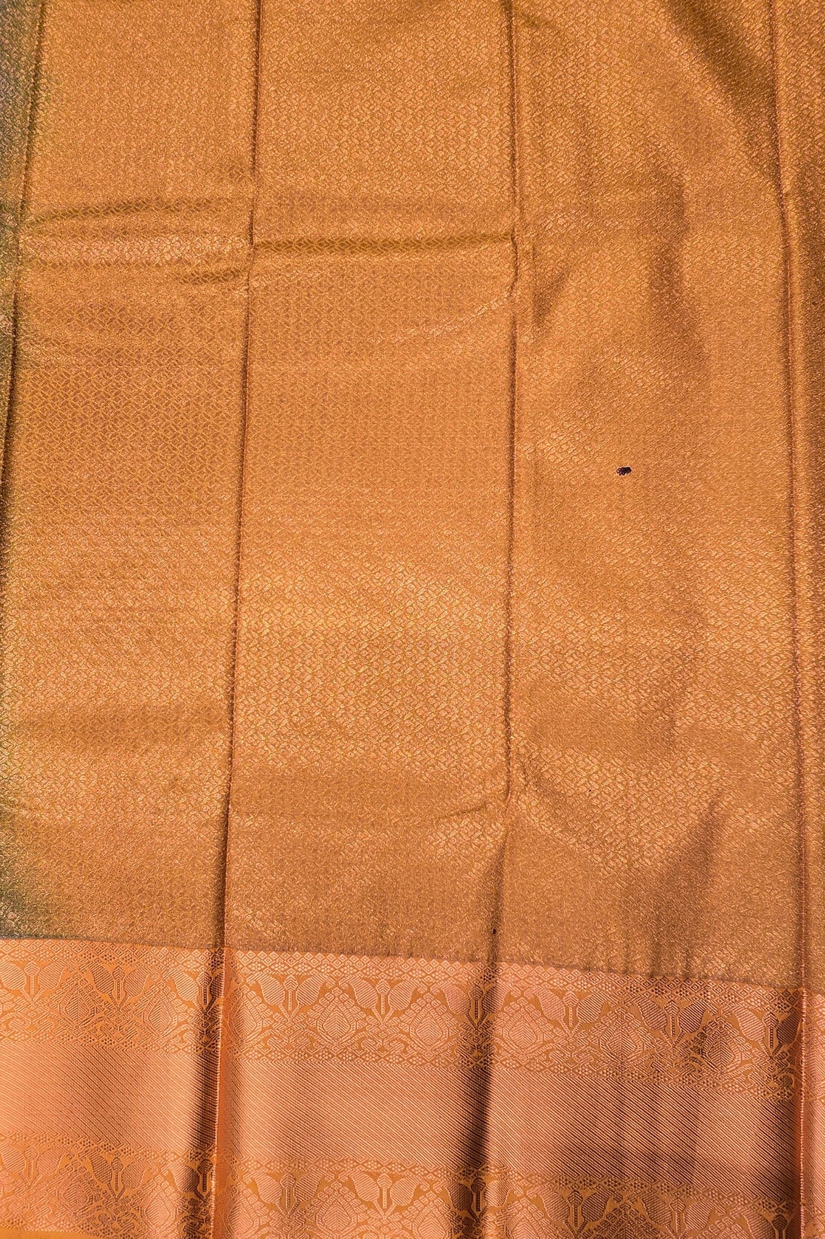 Elegant Teal Blue Semi Silk Saree with Gold Border